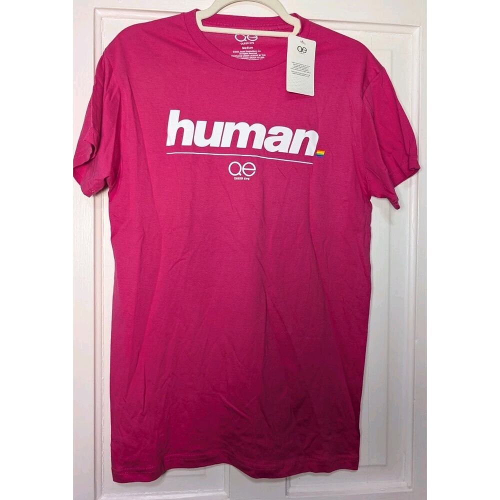 Queer Eye Hot Pink Human Short Sleeve T Shirt M Pride(932-33)
